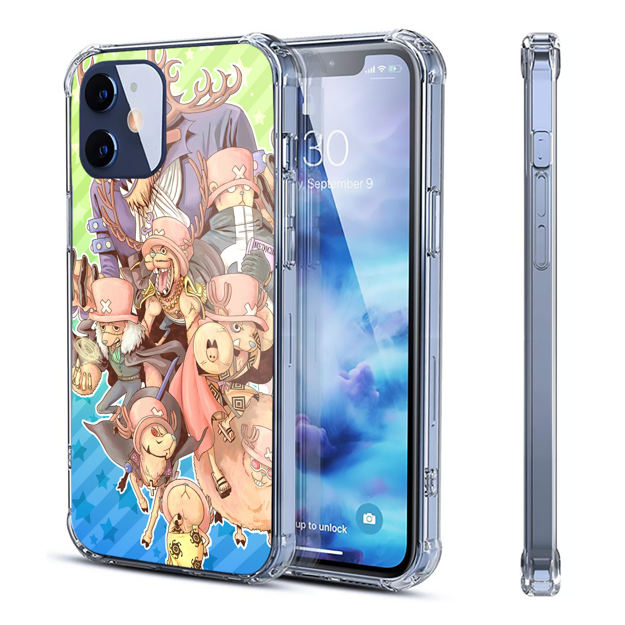 （画像用） ワンピース ONE PIECE 【iPhone 12シリーズ対応】透明スマホケース（クリアソフトケース）